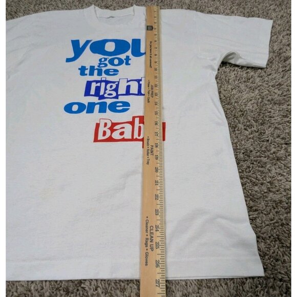 Vintage 90s Diet Pepsi You Got the Right One Baby Uh Huh T Shirt Mens Medium - Picture 8 of 8
